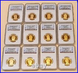 Complete Proof Presidential Dollar 2007-2016 39 Coin Set NGC Graded PF70