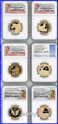 Complete Sacagawea Ngc Proof 70 Registry Set 24 Coins Top Pop