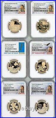 Complete Sacagawea Ngc Proof 70 Registry Set 24 Coins Top Pop