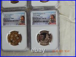 Complete Sacagawea Ngc Proof 70 Registry Set 24 Coins Top Pop