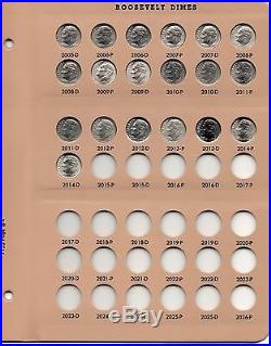 Complete Set 1946 2016 Roosevelt Dime Dansco 1946-1964 Silver +1 Free Bu Proof