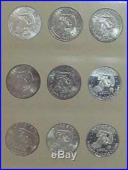 Complete Set 1971-1978 Eisenhower Ike Dollar US Coin Uncirculated & Proof Toning