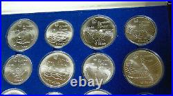 Complete Set 1976 Canada Olympic $5 and $10 Sterling Silver Coins All 28 Coins