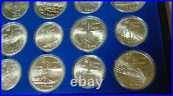 Complete Set 1976 Canada Olympic $5 and $10 Sterling Silver Coins All 28 Coins