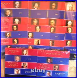 Complete Set 2007-2016 P D Presidential Dollar BU Mint Coins Lot of 10-78 Coins
