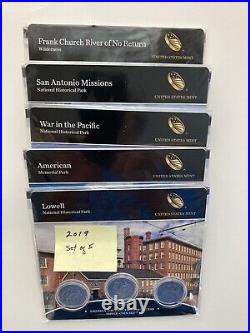 Complete Set 2010-21 Nat'l Parks Mint ATB Qtrs, PDS 3-coin set, OGP, 168 coins