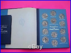 Complete Set 36 Pewter DAR Medals With COA. Great Women of American Revolution