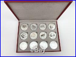 Complete Set Australia 1 Oz. Silver Lunar Series II 2 Coins 2008 2019