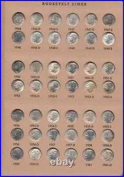 Complete Set Choice Bu/proof Roosevelt Dimes 1946-1978-s Dansco Album