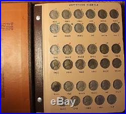 Complete Set Dansco Album Jefferson Nickels 1938-2014 D P S + Bu Proof 219 Coins