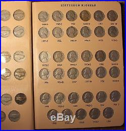 Complete Set Dansco Album Jefferson Nickels 1938-2014 D P S + Bu Proof 219 Coins