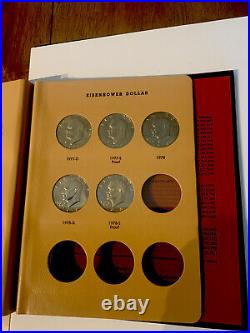 Complete Set Eisenhower Dollars Uncirculated PDS Proofs & Silver Proof 32 Coins