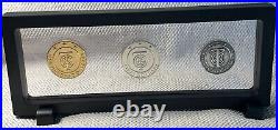 Complete Set Genuine Tiffany & Co Sterling Silver $100 /$50 & $25. Tiffany Coins