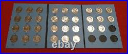 Complete Set Kennedy P&D Half Dollar coins, 1964-2019 with 3 albums & 1970D No-585