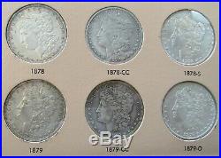 Complete Set Of 1878 1890 P/CC/O/S Mints Morgan Silver Dollars, Total 48 Coins