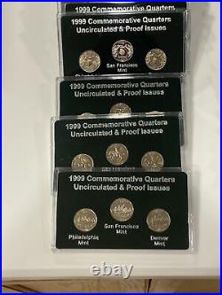 Complete Set Of 1999-2008 P D S State Quarters 150 Coins Uncirculated & Proof