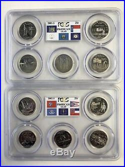 Complete Set Of 1999-2008 Pcgs Pr69dcam Clad State Quarters (50 Different Coins)