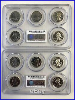 Complete Set Of 1999-2008 Pcgs Pr69dcam Clad State Quarters (50 Different Coins)