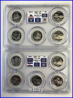 Complete Set Of 1999-2008 Pcgs Pr69dcam Clad State Quarters (50 Different Coins)