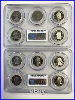 Complete Set Of 1999-2008 Pcgs Pr69dcam Clad State Quarters (50 Different Coins)