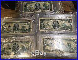 Complete Set Of 2003-A US $2 50 State Colorized Bills Landmark Uncirculated