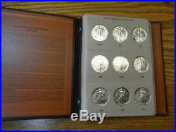 Complete Set Of 34 Uncirculated American Silver Eagles 1986 2019