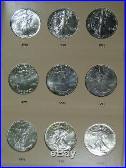 Complete Set Of 34 Uncirculated American Silver Eagles 1986 2019