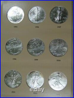 Complete Set Of 34 Uncirculated American Silver Eagles 1986 2019