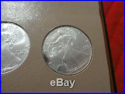 Complete Set Of 34 Uncirculated American Silver Eagles 1986 2019
