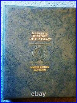 Complete Set Of 36 History Of Pharmacy Bronze Medals In Album