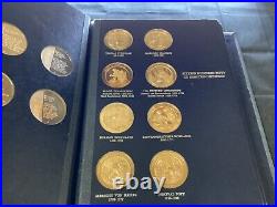 Complete Set Of 60 History Of Medicine Bronze Medals In Album