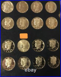 Complete Set Of Silver Kennedy Half Dollars 55 Silver Coins