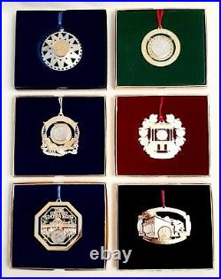Complete Set Of Six United States Mint Holiday Ornaments Uncirculated Coins