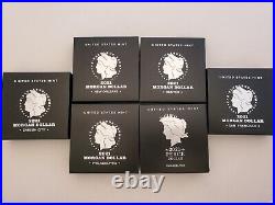 Complete Set Of Us Mint 2021 Morgan/peace Dollars P, D, S, O, CC Pure Silver