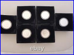 Complete Set Of Us Mint 2021 Morgan/peace Dollars P, D, S, O, CC Pure Silver