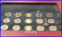 Complete Set Presidential Dollar (195 Coins) 2007 2016 with 2 wooden cases