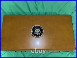 Complete Set Presidential Golden Dollars in Case with Display Dollars 507 Coins