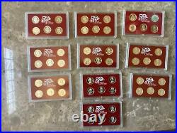 Complete Set Us 50 Quarter States Silver Proof 1999-2008