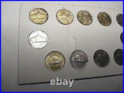 Complete Set of 1942-1945 Silver War Nickels 11 Coins AU/BU in ANCO War Holder