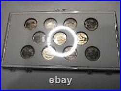 Complete Set of 1942-1945 Silver War Nickels 11 Coins in Gem BU Nice High Grade