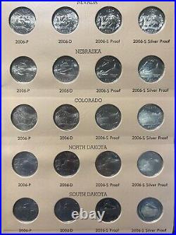 Complete Set of 1999-2008 Statehood Quarters in BU, Proof&Silver Proof in Dansco
