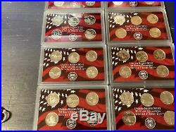 Complete Set of 1999-2008 U. S. 90% SILVER PROOF State Quarters 50 coins BU