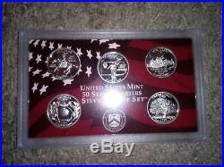 Complete Set of 1999-2008 U. S. 90% SILVER PROOF State Quarters 50 coins us mint