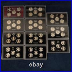 Complete Set of 2010-2020 America the Beautiful Silver Quarters in Box w COA