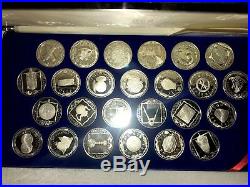 Complete Set of 25 British Virgin Islands Treasure $20 Coins of the Caribbean