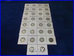 Complete Set of 30 Silver Proof Roosevelt Dimes (1992s-2021s)