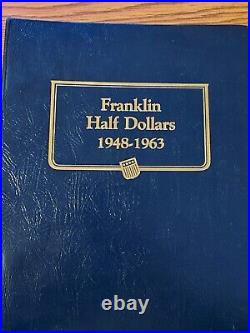 Complete Set of Ben Franklin Silver Half Dollars 35 Coins 1948-1963 HIGH QUALITY