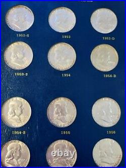 Complete Set of Ben Franklin Silver Half Dollars 35 Coins 1948-1963 HIGH QUALITY