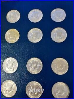 Complete Set of Ben Franklin Silver Half Dollars 35 Coins 1948-1963 HIGH QUALITY