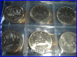 Complete Set of Canada Dollars Coins (1968-10) 46 Coins